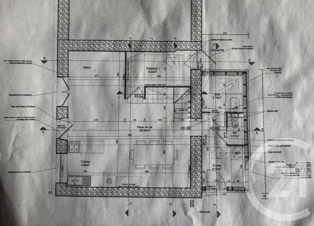 maison à vendre - 2 pièces - 40.22 m2 - RUFFIGNE - 44 - PAYS-DE-LOIRE - Century 21 Iméo